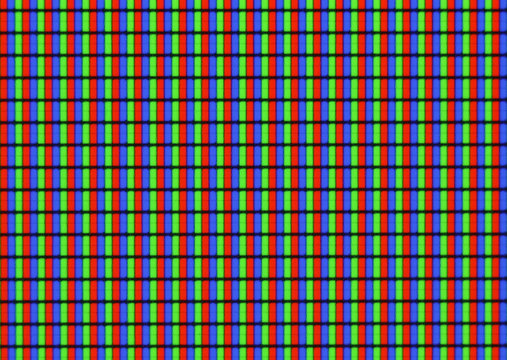 close up of some rgb pixels